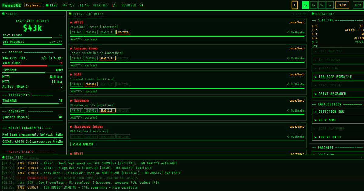 PumaSOC screenshot